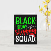 Friday Shopng Squad Cute Christmas Black Shopng Lo Karte (Gelbe Blume)