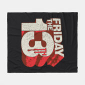 Friday the 13th | Bleeding Stacked 3D Logo Fleecedecke (Vorderseite (Horizontal))