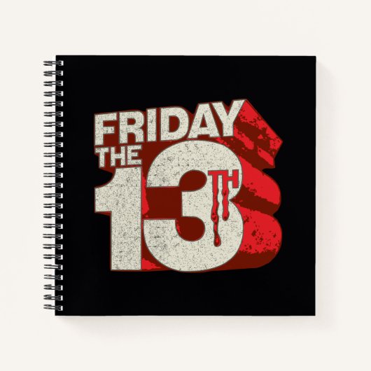 Friday the 13th | Bleeding Stacked 3D Logo Notizblock (Vorderseite)