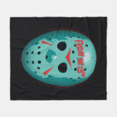 Friday the 13th | Blue Hockey Mask Graphic Fleecedecke (Vorderseite (Horizontal))