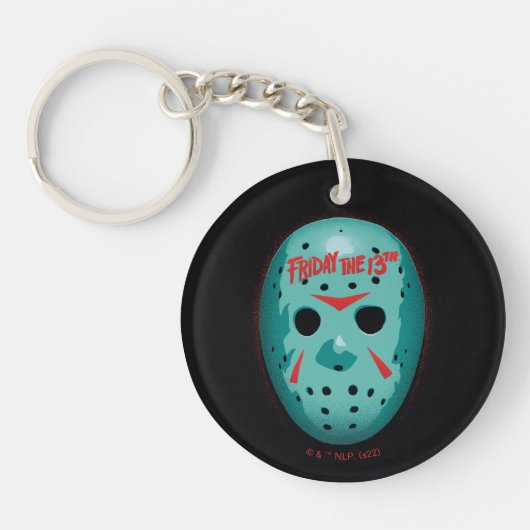 Friday the 13th | Blue Hockey Mask Graphic Schlüsselanhänger (Vorderseite)