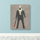 Friday the 13th Jason Voorhees Character Art Leinwanddruck (Insitu (Holzboden))