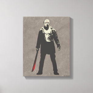 Friday the 13th Jason Voorhees Character Art Leinwanddruck