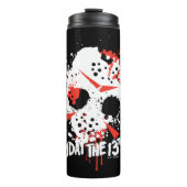 Friday the 13th | Paint Splatter Hockey Mask Thermosbecher (Vorderseite)