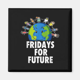 Fridays For Demonstration Fff Unterstützer Umwelt Magnet