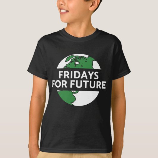 Fridays for Future Klimaschutz Umwelt Planet Erde T-Shirt (Vorderseite)