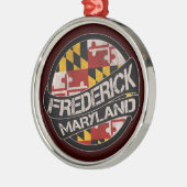 Friderick Maryland fahres Grunge-Ornament Ornament Aus Metall (Links)