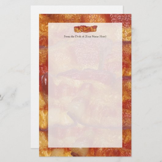 Fried Bacon Strip Briefpapier (Vorne/Hinten)