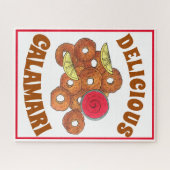 Fried Calamari Rings Italian Food Appetizer Feinsc Puzzle (Horizontal)
