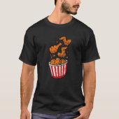 Fried Chicken Bucket Funny Eater Lover Grafische T-Shirt (Vorderseite)