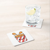 Fried Chicken Bucket Rechteckiger Pappuntersetzer (Vor Ort)