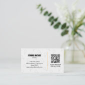 Fried Chicken Business | Minimalistischer dunkler  Visitenkarte (Stehend Vorderseite)