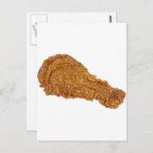 FRIED CHICKEN LEG FUN POSTKARTE (Vorne/Hinten)