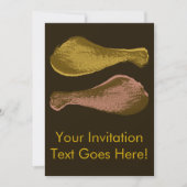 Fried Chicken Legs Einladung (Vorderseite)