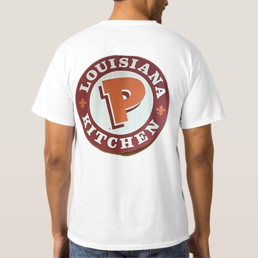 FRIED CHICKEN LOGO UND CHICKEN SANDWICH POPEYES T-Shirt (Rückseite)