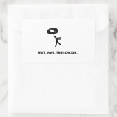 Fried Chicken Lover Rechteckiger Aufkleber (Tasche)