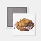 Fried Chicken Magnet (Vorderseite/Rückseite)