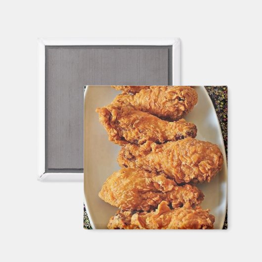 Fried Chicken Magnet (Vorderseite/Rückseite)