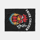 Fried Chicken Marihuana rauchender Stoner-Tag Fleecedecke (Vorderseite (Horizontal))