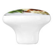 Fried Chicken, Mashed Potatoes and Green Beans Keramikknauf (Seitenansicht)