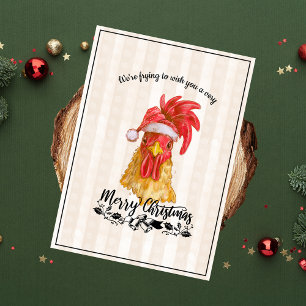 Fried Chicken Pun Funny Frohe Weihnachten