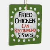 Fried Chicken Review 5 Sterne Ornament (Rechts)