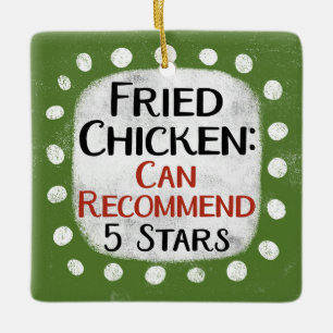Fried Chicken Review 5 Sterne Ornament
