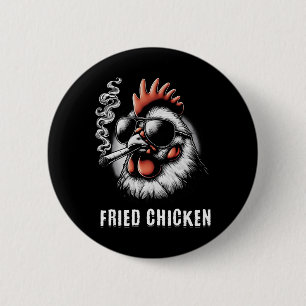 Fried Chicken Sungles raucht lustiges Gras Button