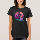 Fried Chicken Synthwave 80s Retrowave Aesthetic T-Shirt (Vorderseite)