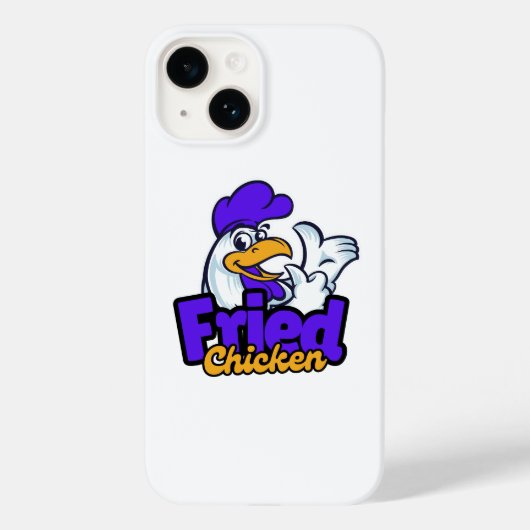 Fried Chicken Typografy Case-Mate iPhone Hülle (Rückseite)