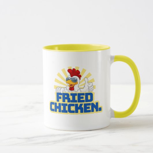 Fried Chicken Typografy Tasse (Rechts)