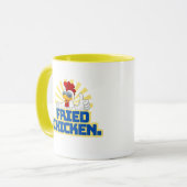 Fried Chicken Typografy Tasse (Vorderseite Links)