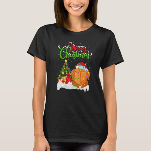 Fried Chicken  Xmas Decorations Fried Chicken Chri T-Shirt (Vorderseite)