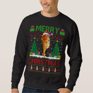 Fried Chicken Xmas Tree Ugly Fried Chicken Christ Sweatshirt