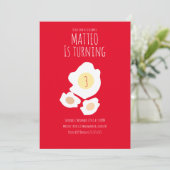 Fried Egg dreitägige Einladung (Stehend Vorderseite)