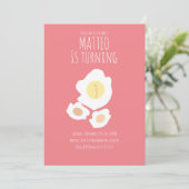 Fried Egg dreitägige Einladung (Stehend Vorderseite)