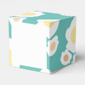 Fried Egg Erster Geburtstag Danke Square Geschenkschachtel (Rückseite)