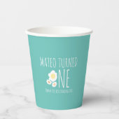 Fried Egg First Birthday Vielen Dank Pappbecher (Vorderseite)