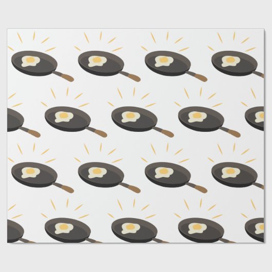 Fried Egg Geschenkpapier (Flach)