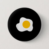 Fried Egg Graphic Funny Breakfast Eggs Lover  Button (Vorderseite)