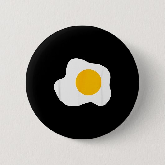 Fried Egg Graphic Funny Breakfast Eggs Lover  Button (Vorderseite)