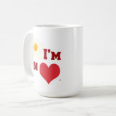 Fried Egg I are in Liebe Funny Breakfast Logo Kaffeetasse (Vorderseite Links)
