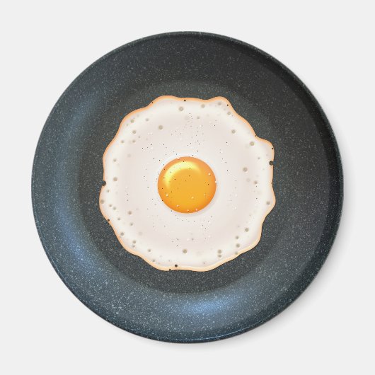 Fried Egg in Pan - Magnet für Kühlschrank (Vorne)