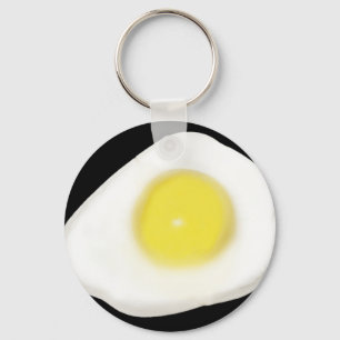 Fried Egg on Black Schlüsselanhänger