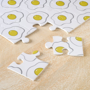 Fried Egg Polka Dot Muster Puzzle