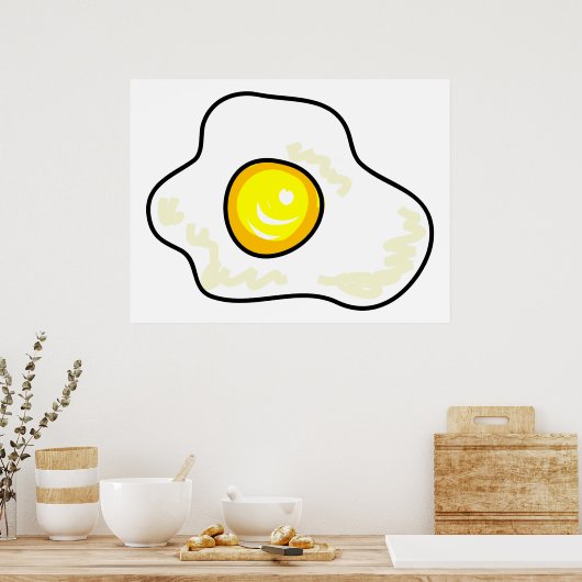 Fried Egg Poster (Küche)