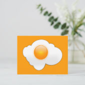Fried Egg Postkarte (Stehend Vorderseite)
