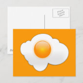 Fried Egg Postkarte (Vorne/Hinten)