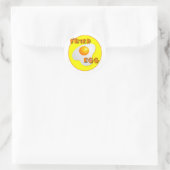 Fried Egg Runder Aufkleber (Tasche)