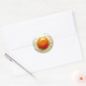 Fried Egg "Sunny side up" Foto Runder Aufkleber (Umschlag)